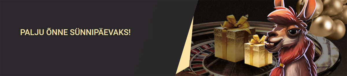 Kasiino sünnipäeva boonus 1xSlots sünnipäeva boonus