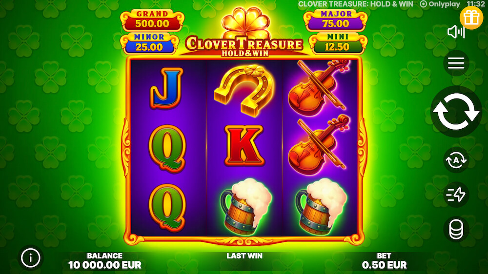 Clover Treasure_ Hold & Win