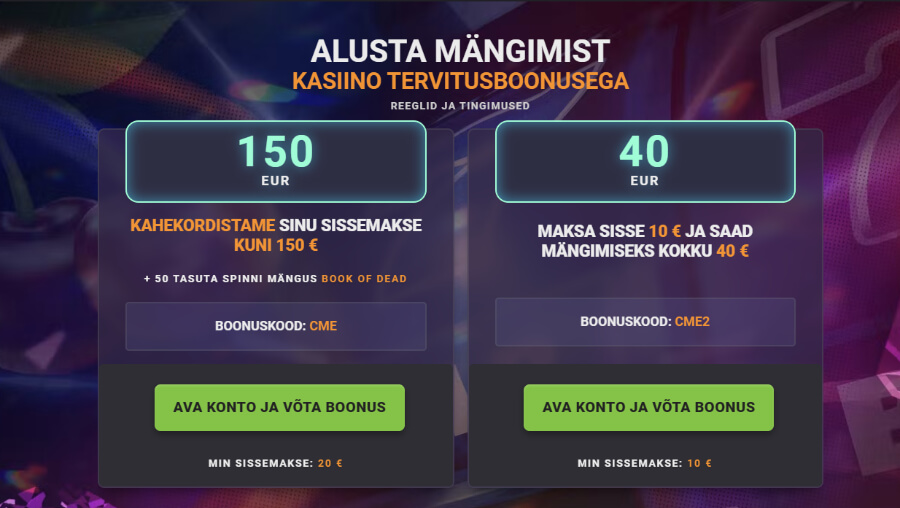 Haara Coolbet kasiino super tervitusboonus ja spinni!