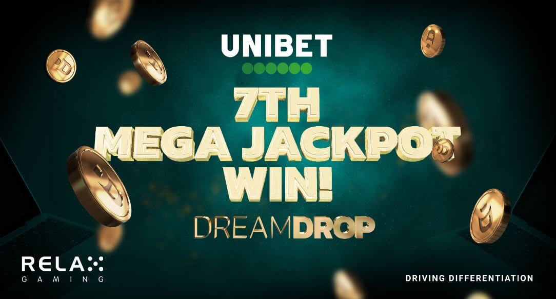 Relax Gaming Dream Drop jackpot võideti Unibet kasiinos
