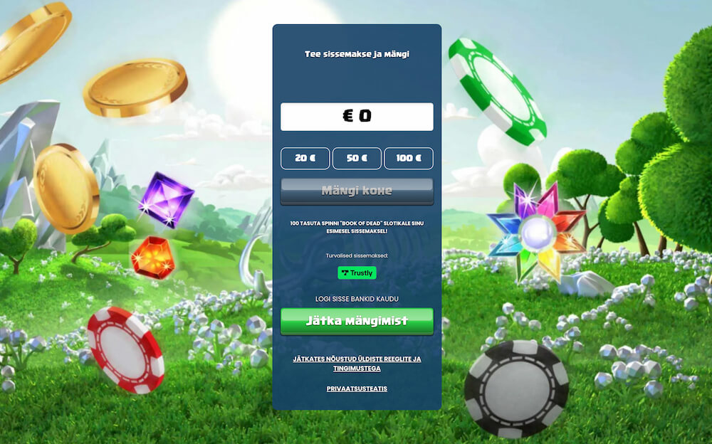 Duelz Ülevaade Konto loomine