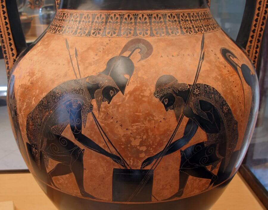 Hasartmängud olid populaarsed Vana-Kreekas ja etenduse vaheajal