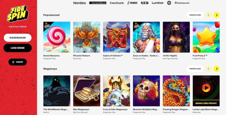 Firespin Casino slotid