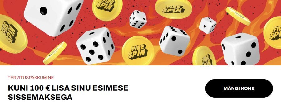 Firespin Casino ülevaade tervitusboonus