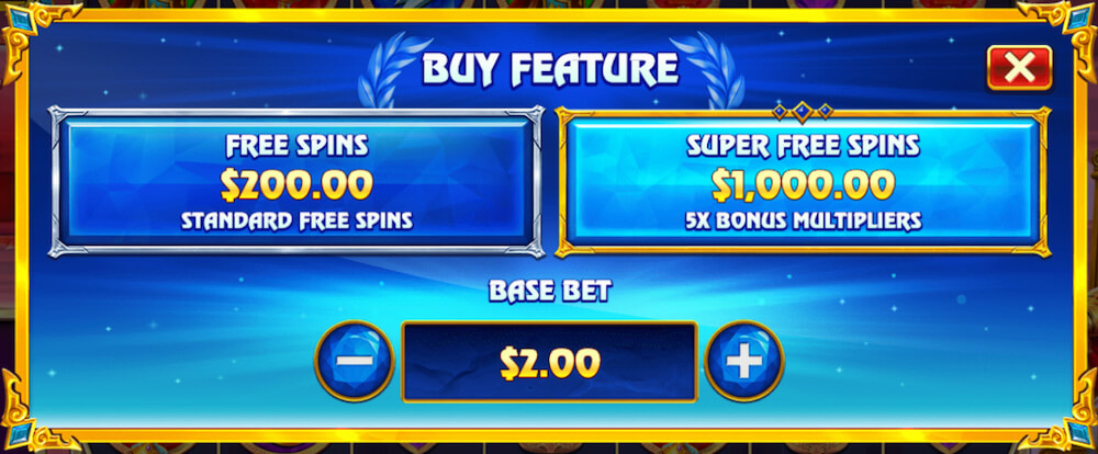 Fortune of Olympus Ülevaade Osta Boonus