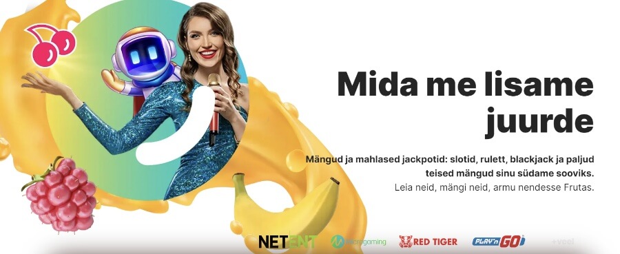 Fruta Casino toob sinuni mängutootjate tippklassi.