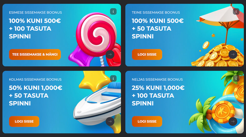 Hupi Slots Ülevaade Boonused