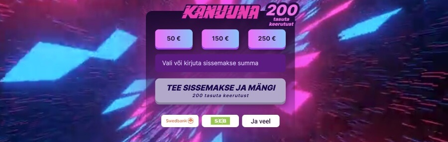 Kanuuna Casino ülevaade registreerumine