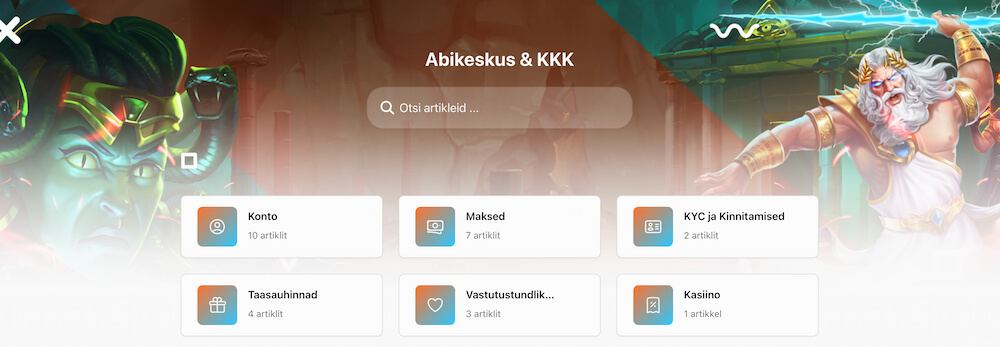 MoiCasino ülevaade Abikeskus