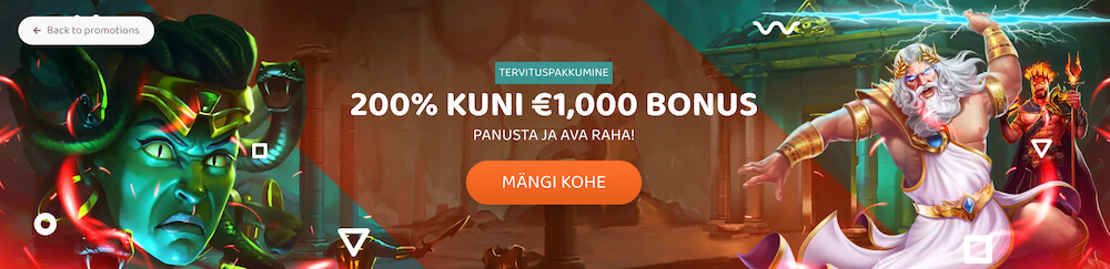 MoiCasino ülevaade Tervituspakkumine