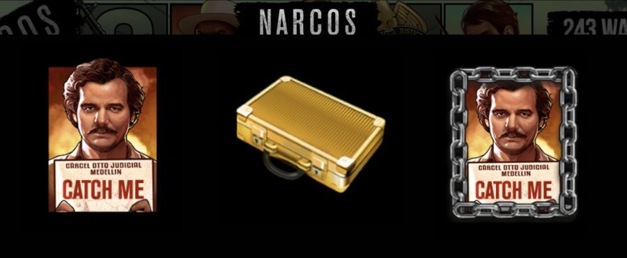 Narcos sloti mängu boonus sümbolid