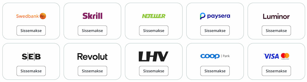 Nutz Ülevaade Makseviisid