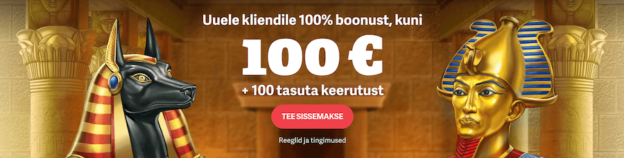 Paf Kasiino 100% boonust, kuni 100 euro