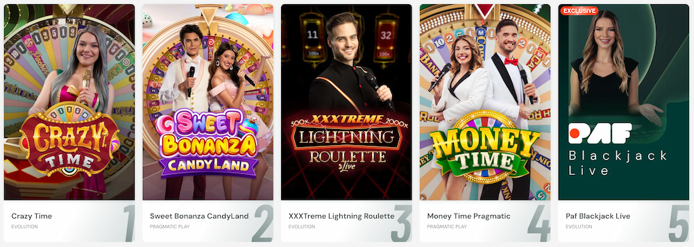 Paf Ülevaade Live Kasiino