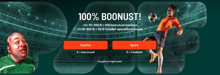 Paf Kasiino Tervitusboonus