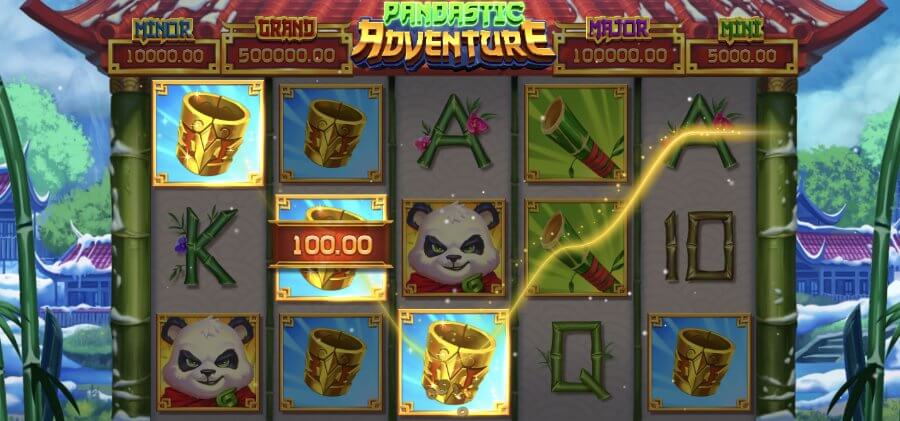 Pandastic Adventure slotimängu mängukogemus.