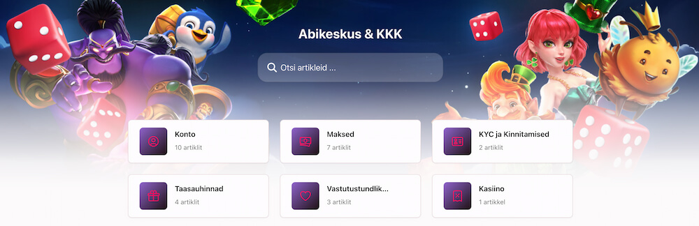 RedDice ülevaade Abikeskus