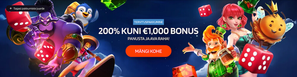 RedDice ülevaade Tervitusboonus
