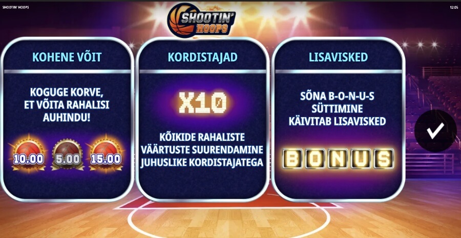 iSoftBet kutsub kossuväljakule skoorima slotiga Shootin Hoops.