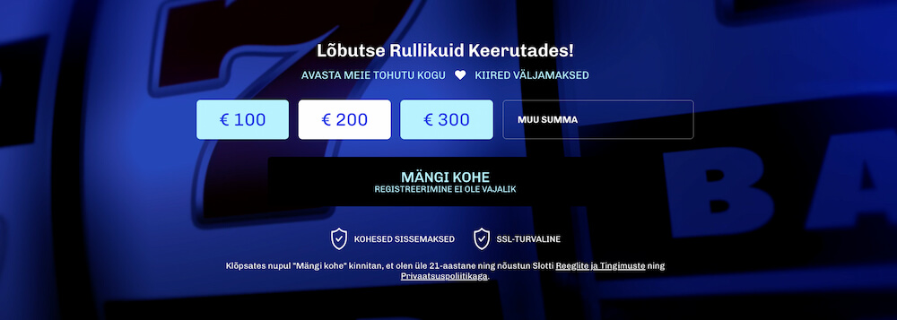 Slotti Ülevaade Sissemakse