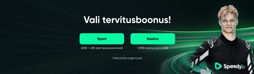Speedybet kasiino ülevaade (tervitusboonus)