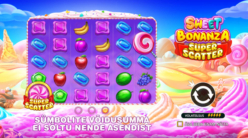 Sweet Bonanza Super Scatter Ülevaade Algus