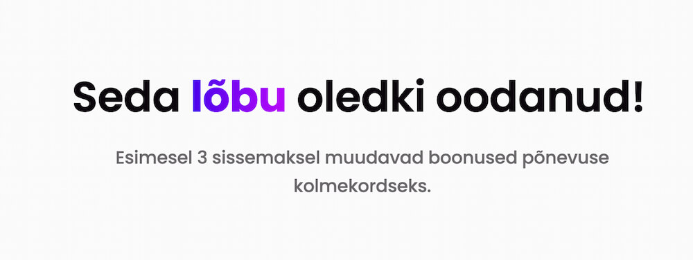 Trickz Ülevaade Avaleht