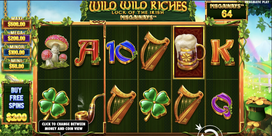 Uus Wild Wild Riches Megaways slot paneb püha Patricku päeva puhul õnne spinnima.