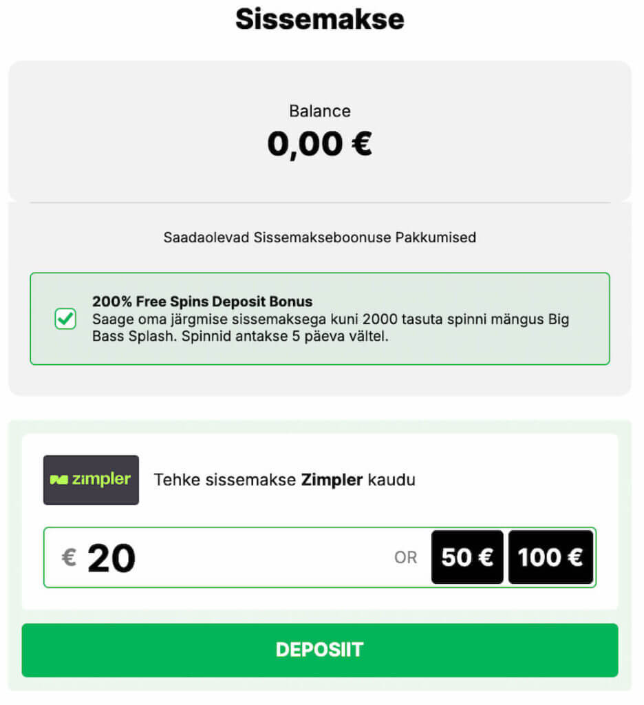 Winsly Ülevaade Sissemakse