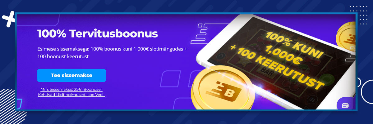 Boost Casino uue mängija boonus Boost Casino tervitusboonus