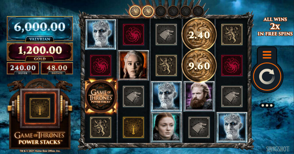 Game of Thrones Power Stacks slot