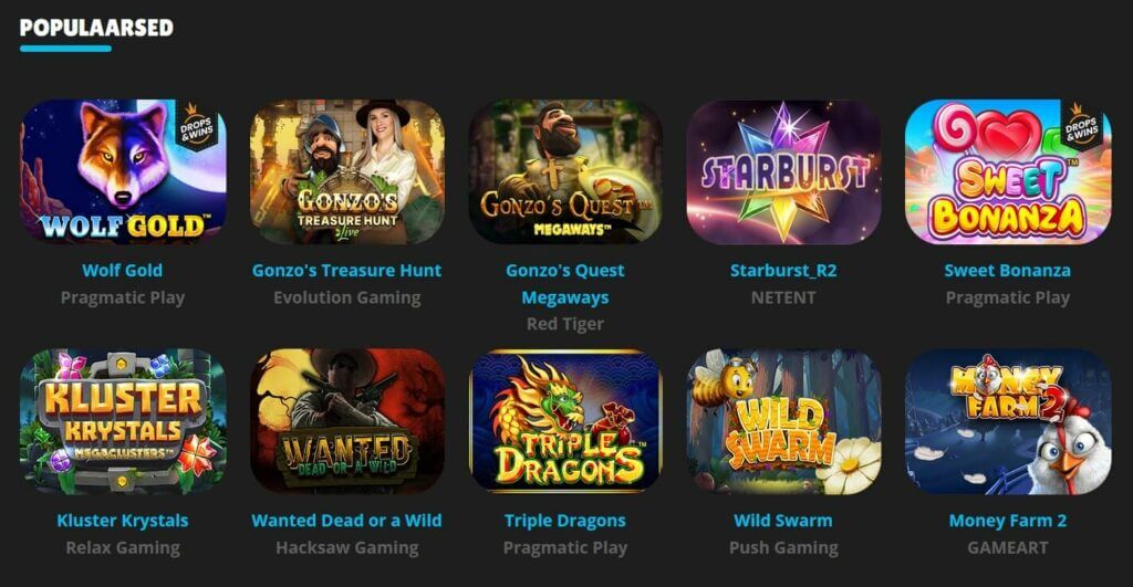 HeyCasino mänguautomaadid HeyCasino slotid