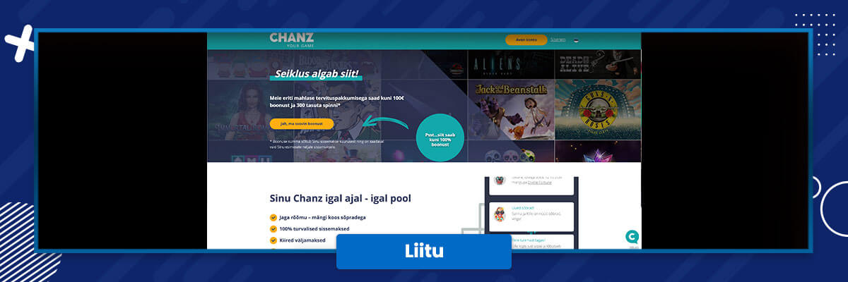 Chanz kasiino Chanz kasiino kuvatõmmis