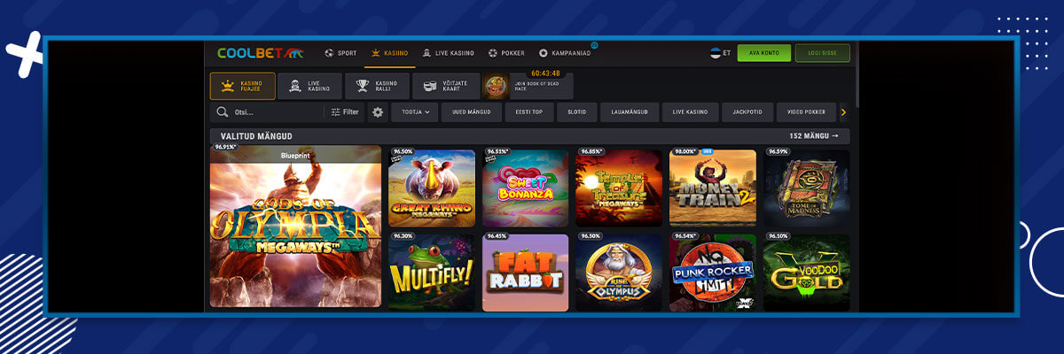 Coolbet kasiino Coolbeti kuvatõmmis