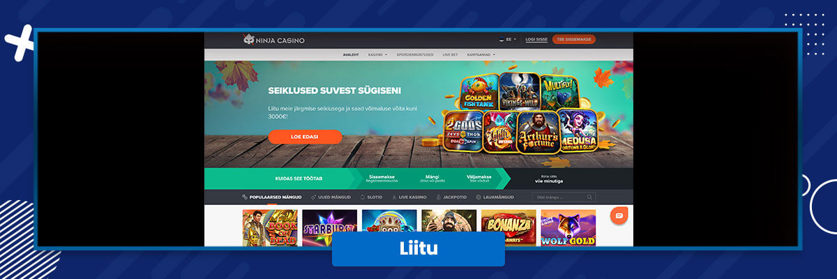 Ninja Casino sissemakse Ninja Casino makse