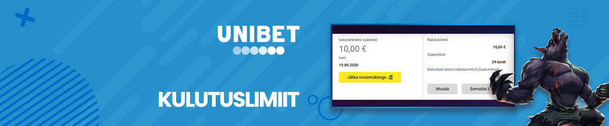 Unibeti kulutuslimiit Kulutuslimiit Unibetis