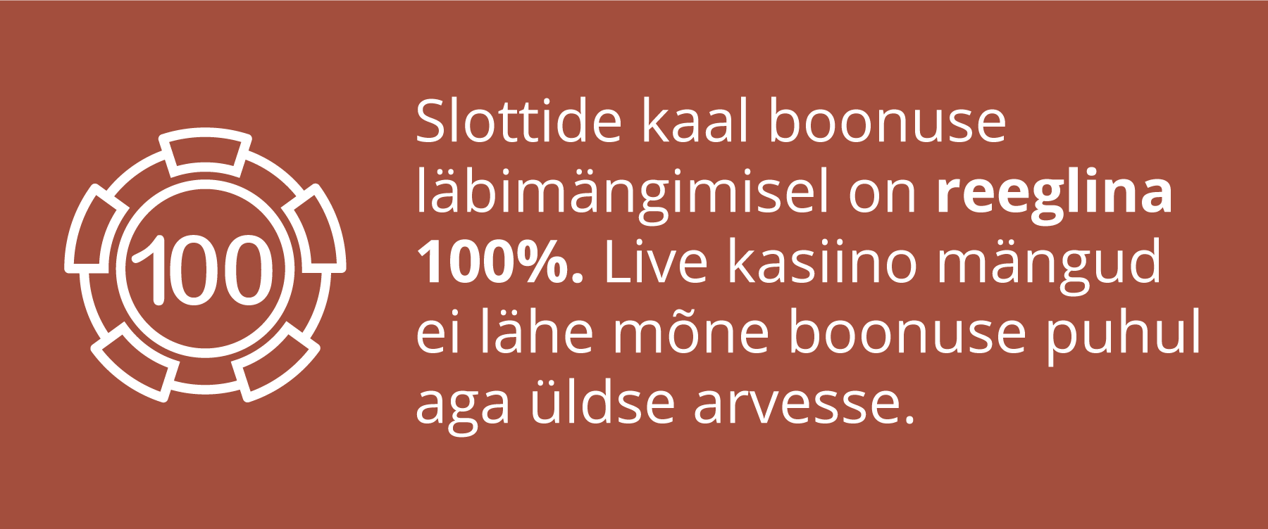 Mängude kaal boonuse läbimängimisel