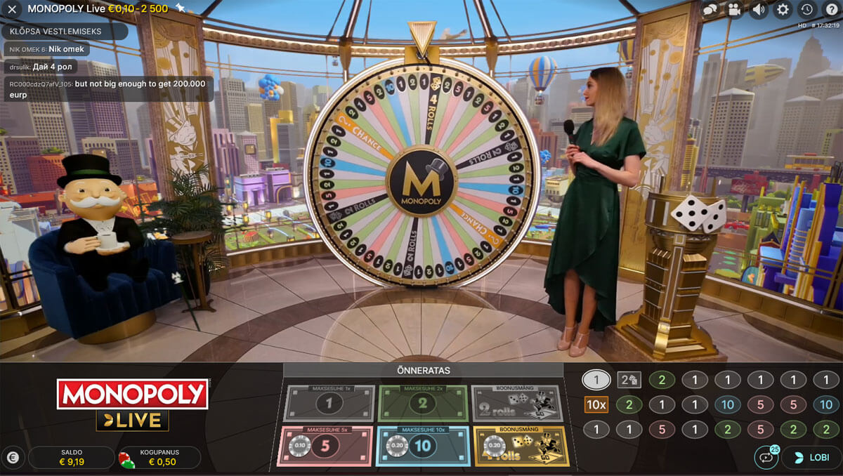 Monopoly Live stuudio