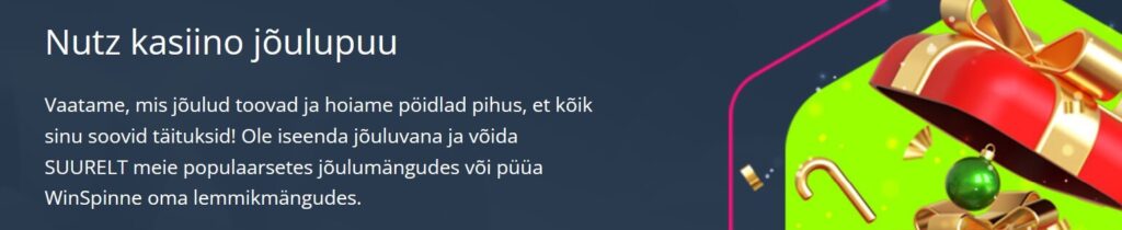 Nutz boonus Nutz jõulupakkumine
