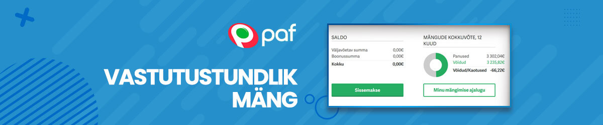 Pafi vastutustundlik mäng Mängi Pafis vastutustundlikult