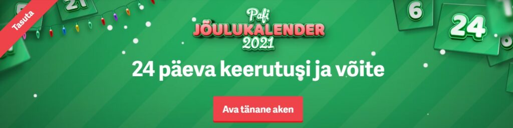 Pafi jõulukalender Liitu Pafi jõulukalendriga