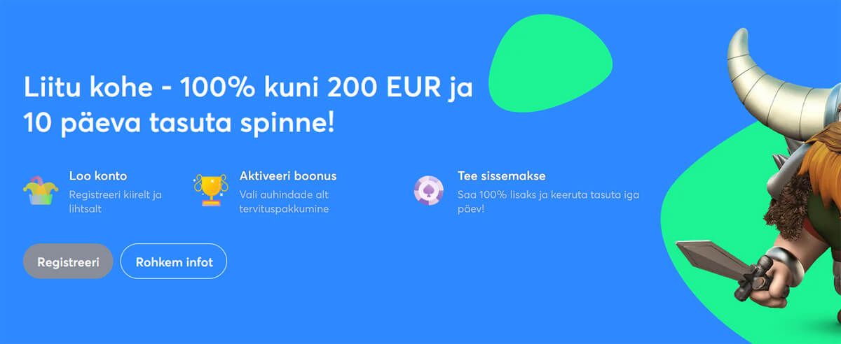 Tervitusboonus Slots.io tervitusboonus