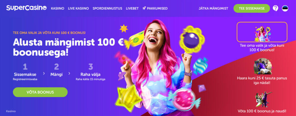 Supercasino - uus kontovaba kasiino Supercasino